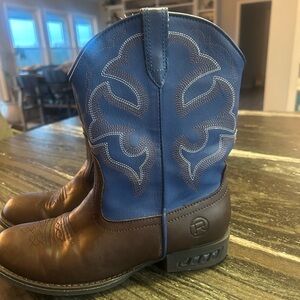 Light up Heels! Roper Blue and Brown Cowboy Boots